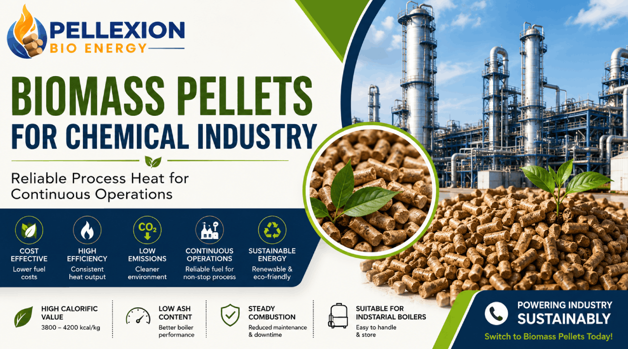 Biomass Pellets for Chemical Industry: Reliable Process Heat for Continuous Operations