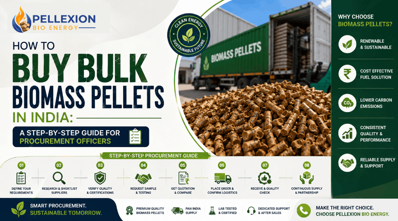 How to Buy Bulk Biomass Pellets in India: A Step-by-Step Guide for Procurement Officers